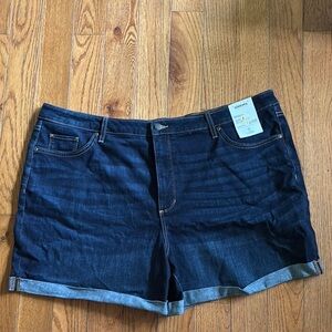 Sonoma Blue Jean Shorts Mid-Thigh Distressed (R)